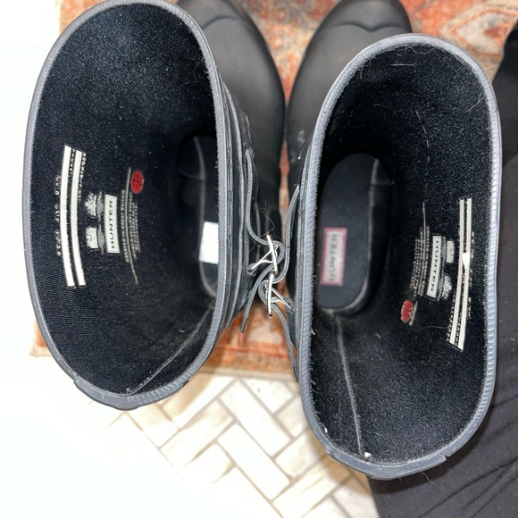 Hunter Women’s Black Short Rain Boots Size 7 - Picture 7 of 15